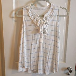 Loft Lace-Up Striped Tank